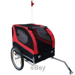 Bike Trailer Dog/Pets Bicycle Cargo Carrier Trailer Garden Luggage Red