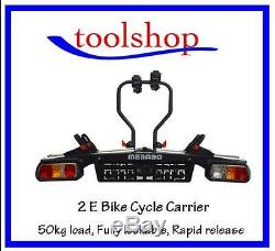 Bike rack Towbar Towball mounted bike carrier e bike 2 bike cycle lockable