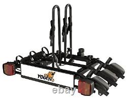Black Bike Rack Cycle Carrier on Tow bar Titan 3 7pin (75kg capacity) PREMIUM