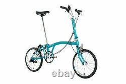 Brompton B75 Folding Bike Upgraded with Black Mudguards and Front Carrier Block