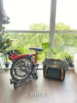 Brompton Electric Folding Bicycle With Removable Carrier Bag