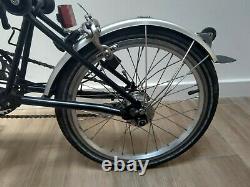 Brompton Folding Bike M3L Black 2014 With Front Carrier Block and Cover
