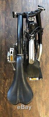 Brompton M3L Black 3 Speed, mudguards, front carrier block Just Serviced