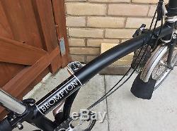 Brompton M3R Black 3 speeds w. Carrier Folding Bike Bicycle Worldwide Postage