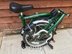 Brompton M3r Racing Green With Carrier 3 Speed Folding Bike Worldwide Postage