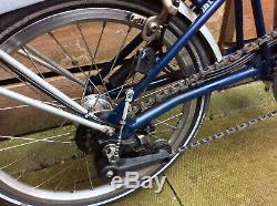 Brompton P-type P6r Blue Dynamo Carrier 6 Speed Folding Bike Worldwide Postage