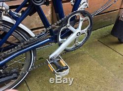 Brompton P-type P6r Blue Dynamo Carrier 6 Speed Folding Bike Worldwide Postage