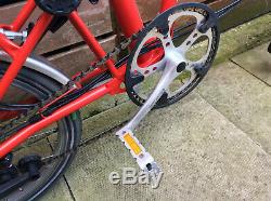 Brompton S6r Red Six Speed Rear Carrier Folding Bike Bicycle Worldwide Postage