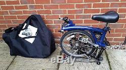 Brompton T3 folding bike very little used dynamo, rear carrier, carrying bag