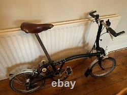 Brompton m3L folding bike 3 speed with front carrier