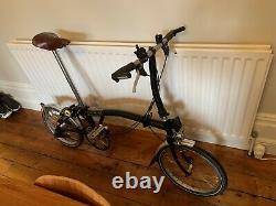 Brompton m3L folding bike 3 speed with front carrier