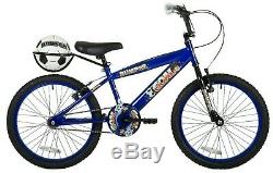 Bumper Goal 20 Wheel Boys BMX Junior Bike Blue With Football & Carrier