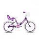Bumper Sparkle Junior Girls Bicycle 18/20 Wheel 1 Speed w Doll Carrier Purple