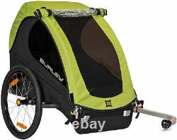 Burley Minnow Child Bicycle Trailer Green for 1-Child Bike Carrier