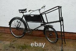 C. 1940s RALEIGH LOW GRAVITY VINTAGE BUTCHERS/ CARRIER BICYCLE