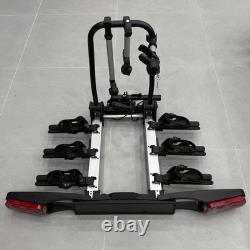 Car Electric Rear Bike Rack 3 Bicycle E Bike Carrier Tow Bar Foldable Lockable