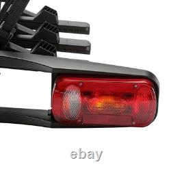 Car Electric Rear Bike Rack 3 Bicycle E Bike Carrier Tow Bar Foldable Lockable