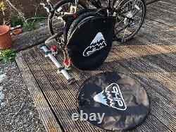 Car MPV Van Minoura 2 Cycle Bicycle Bike Carrier Portable Stand + 2 Wheel Bags