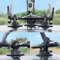 Car Roof Suction Cup Bike Rack with Storage Bag Quick Release Bike Carrier