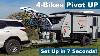 Caravan Bike Rack Pivot Up To Set Up In 7 Seconds With The Isi Advanced Bicycle Carrier System