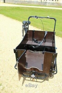 Cargo Bike/Bakfiets New 4 seats, Family, Pet Carrier, load 100kg can deliver-messag