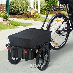 Cargo Trailer Bike WithCarrier Utility Luggage Bike Trailer Luggage Carrier Dog