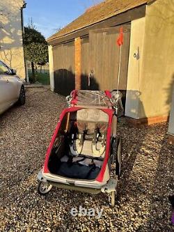 Chariot/Thule Cougar 2 Trailer/Child Carrier + Bike Kit, Running Kit, Travel Bag