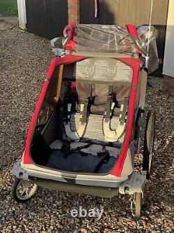 Chariot/Thule Cougar 2 Trailer/Child Carrier + Bike Kit, Running Kit, Travel Bag