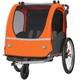Child Bike Trailer Foldable 2 Seater Stroller Double Kids Carrier 100 lbs