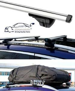 Cross Bars Roof Rack Aluminium Locking + box bag FOR HONDA CR-V