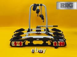 Cycle Carrier 3 Bikes Towball Mounted 45kg Car Rear Tow Bar Ball Tilting Rack UK