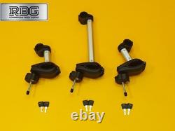 Cycle Carrier 3 Bikes Towball Mounted 45kg Car Rear Tow Bar Ball Tilting Rack UK