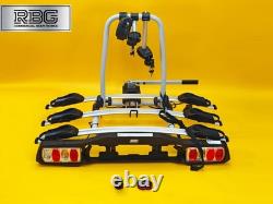 Cycle Carrier 3 Bikes Towball Mounted 45kg Car Rear Tow Bar Ball Tilting Rack UK