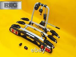 Cycle Carrier 3 Bikes Towball Mounted 45kg Car Rear Tow Bar Ball Tilting Rack UK