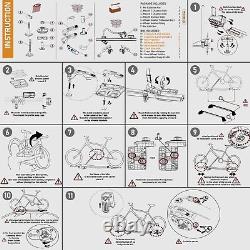 Cycle Carrier Bike Rack Roof Mount Cycle Bike Carrier Quick Release Sys