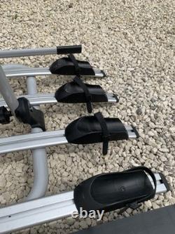 Cycle rack for 4 bikes, fits tow bar and provides electric hook up