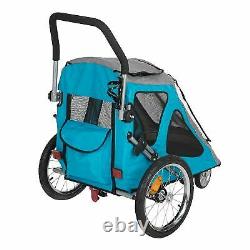 DOG/CAT BIKE TRAILER Pushchair Carrier Stroller Jogging Kit Pet Bicycle Ride UK