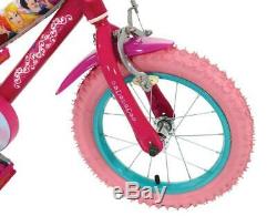Disney Princess Kids Girls 14 First Bike Bicycle Stabilisers Doll Carrier Pink