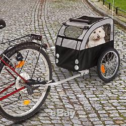 Dog Bike Trailer Pet Bicycle Basket Small Dogs Puppies Cycle Carrier Travel Cart