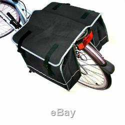 Double Bicycle Cycle Pannier Bag Rear Bike Rack Carrier Water Resistant Nylon Nt