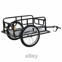 Dual Wheel Foldable Cargo Trailer Bicycle Bike Luggage Plants Cart Carrier 50Kg
