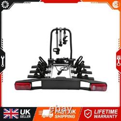 Electric Bike Carrier Rack Heavy Duty 60kg Load 3 Cycle Tow Hitch Black