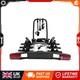Electric Bike Carrier Rack Heavy Duty 60kg Load 3 Cycle Tow Hitch Black