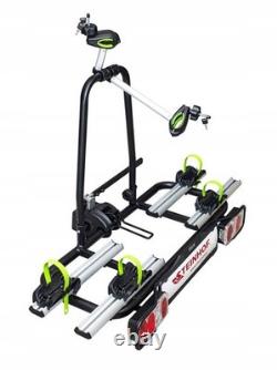 Electric Bike Towbar Rack 2 Bikes 60kg Rear Carrier Tilting 13/7 Pin e-Veturo 2