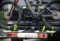 Electric Bike Towbar Rack 2 Bikes 60kg Rear Carrier Tilting 13/7 Pin e-Veturo 2