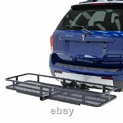 Elevate Outdoor BCCB-1169-2 Steel Basket Cargo Carrier with Bike Rack, Fits 2 B