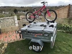 Erde 122 Trailer Mont Blanc Cycle Carriers New Cover & Wheels Camping (NOT BIKE)