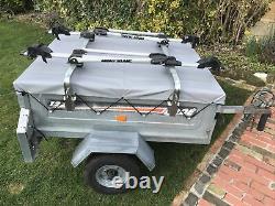 Erde 122 Trailer Mont Blanc Cycle Carriers New Cover & Wheels Camping (NOT BIKE)