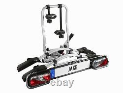 Eufab Bike Carrier Jake For 2 Bikes Expandable 60Kg E-Bike + License Plate