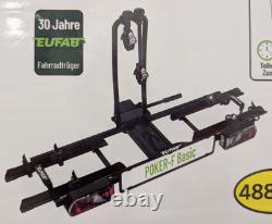 Eufab Poker-F Bike Rack Rear Rack Carrier Folding for 2 Cycle E-Bike